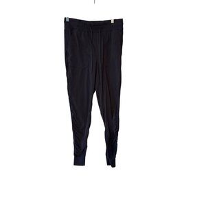Lululemon Navy Womens Joggers Drawstring Waist Relaxed Fit Size 8 Lightweight